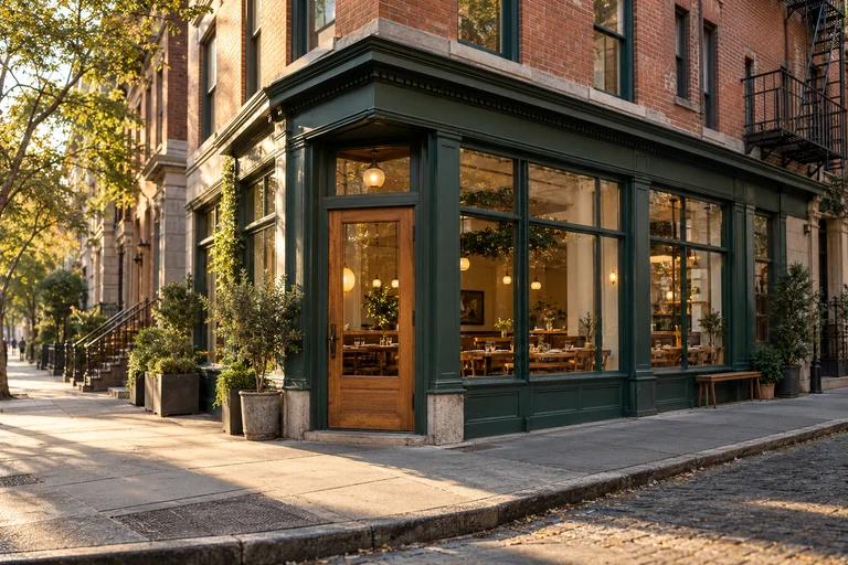 Illustrative New York neighborhood restaurant